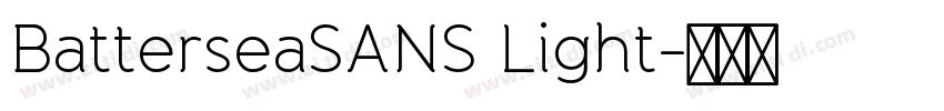 BatterseaSANS Light字体转换